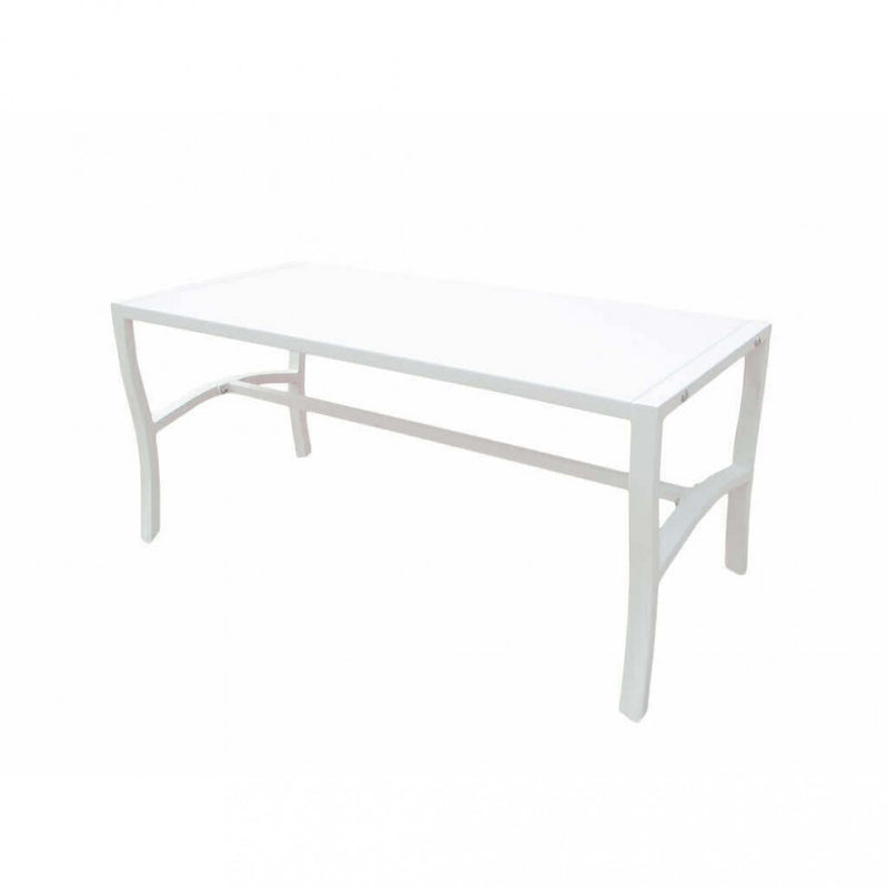 Tavolino Chloe 92x45x45 h cm in Acciaio Bianco-1
