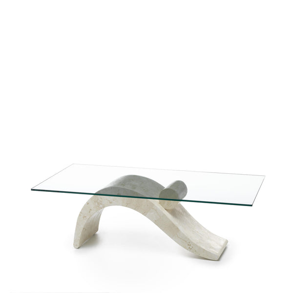 Tavolino da Soggiorno 120x70x40 cm in Vetro Temperato Dove Trasparente prezzo