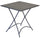 Tavolino Quadrato Pieghevole da Giardino 70x70 cm in Ferro Vorghini Orta Antracite