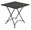 Tavolino Quadrato Pieghevole 70x70 cm in Ferro Vorghini Stresa Nero