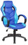 Sedia da Gaming Ergonomica 61x66x116 cm in Similpelle Blu e Azzurra