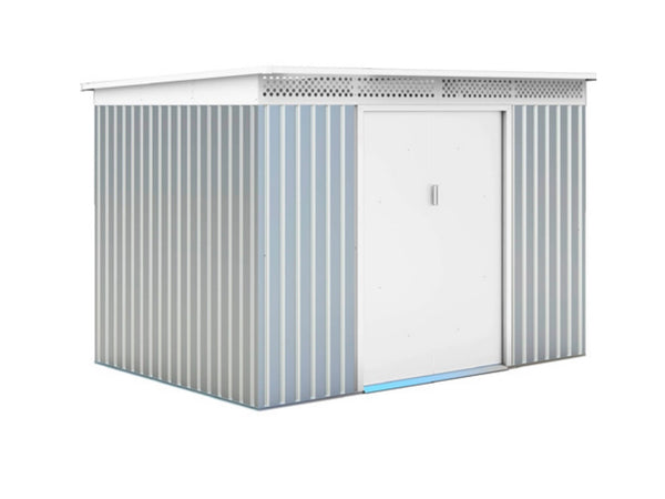 Casetta Box da Giardino Porta Utensili 267x181 cm in Metallo Silver prezzo