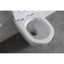 Coppia di Sanitari WC e Bidet Sospesi Filo Muro in Ceramica 36,5x56x37cm Bianco-5