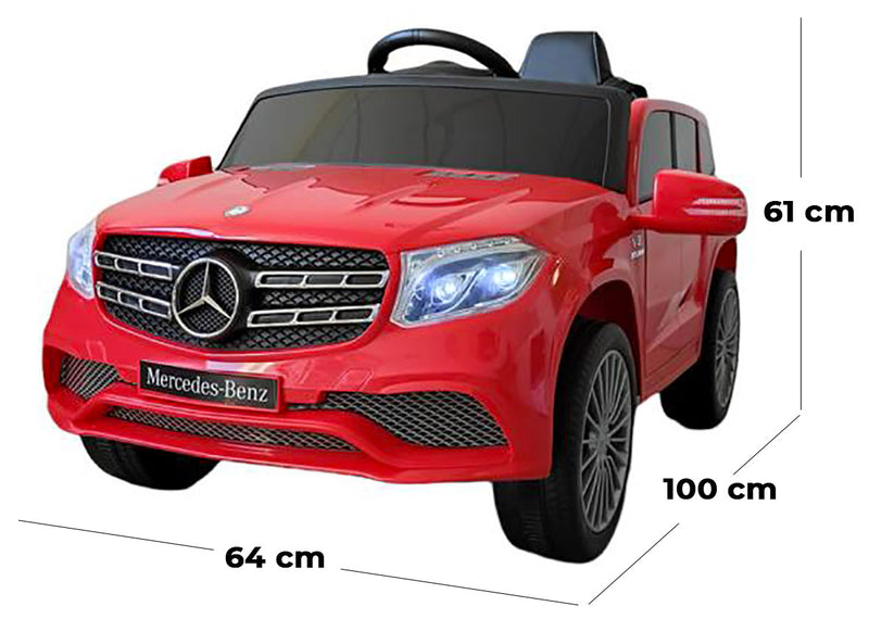 Macchina Elettrica per Bambini 12V Mercedes GL63 AMG Rossa-5