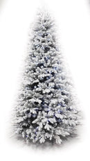 Albero Di Natale Luminoso Led Bianco Freddo Abetone-2