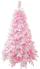 Albero di Natale Artificiale con Led Rosa Monterosa Bianco Varie Misure-1