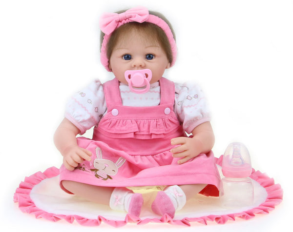 Bambola Reborn Femmina Realistica in Vinile 30cm Seduta Kidfun Real Baby Annie prezzo