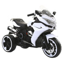 Moto Motocicletta Elettrica per Bambini 6V Kidfun Bianca-1