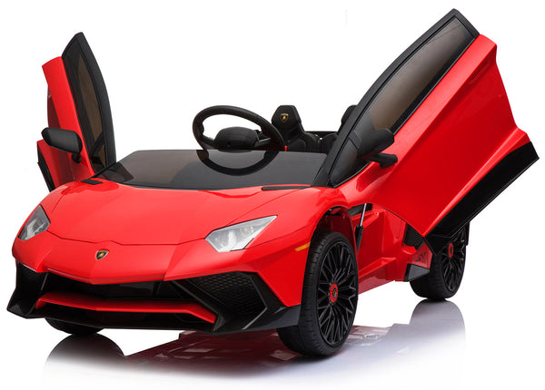 prezzo Macchina Elettrica per Bambini 12V con Licenza Lamborghini Aventador Roadster SV Rossa