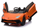 Macchina Elettrica per Bambini 12V Lamborghini Aventador Roadster SV Arancione-1