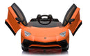 Macchina Elettrica per Bambini 12V Lamborghini Aventador Roadster SV Arancione-4