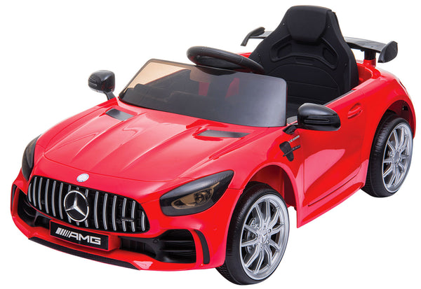 online Macchina Elettrica per Bambini 12V con Licenza Mercedes GTR AMG Rossa