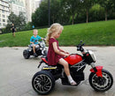 Moto Elettrica per Bambini 6V 3 Ruote Kidfun Blu-3
