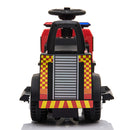 Camion dei Pompieri Elettrico per Bambini 6V Kidfun Rosso-3