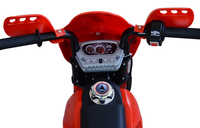 Moto Motocicletta Elettrica per Bambini 6V Kidfun Motocross Enduro Rosso-7