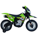 Moto Motocicletta Elettrica per Bambini 6V Kidfun Motocross Enduro Verde-7
