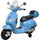 Piaggio Vespa GTS Elettrica 12V con Bauletto per Bambini Blu