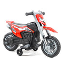 Moto Elettrica per Bambini 6V Motocross Rossa-1