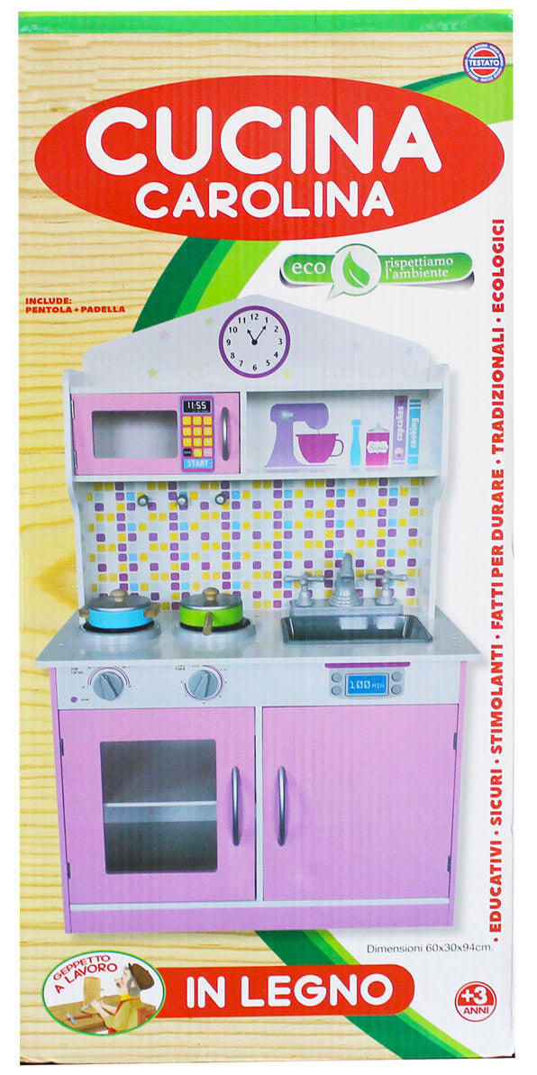 Cucina Giocattolo per Bambini 60x30x94 cm in Legno-3