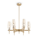 Lampadario House in Metallo Lita Opaco Oro-1