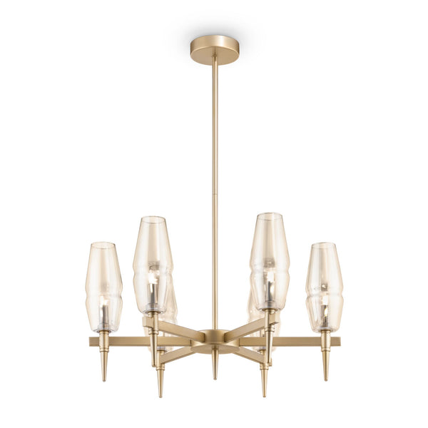 prezzo Lampadario House in Metallo Lita Opaco Oro