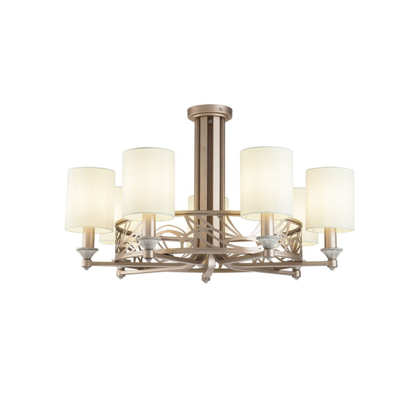 Lampadario House in Metallo Vittoria Crema con Oro online