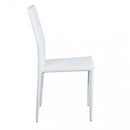Sedia Cammie 41x50x91 h cm in Similpelle Bianco-3