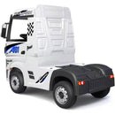Camion Elettrico Truck per Bambini 12V Mercedes Actros Bianco-3