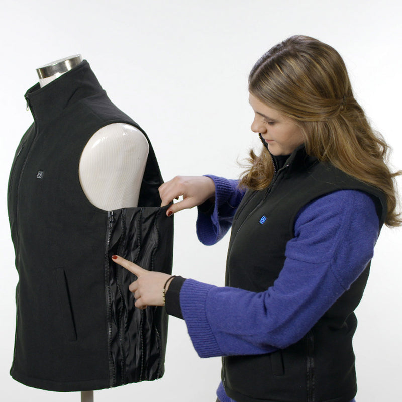 Gilet Riscaldante Unisex 3 Temperature con Powerbank Mediashopping Nero Varie Misure-8