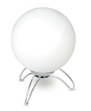 Lumetto Treppiedi Bianco Sferico Vetro Metallo Lampada Moderna E14 Ambiente I-192/00700-1
