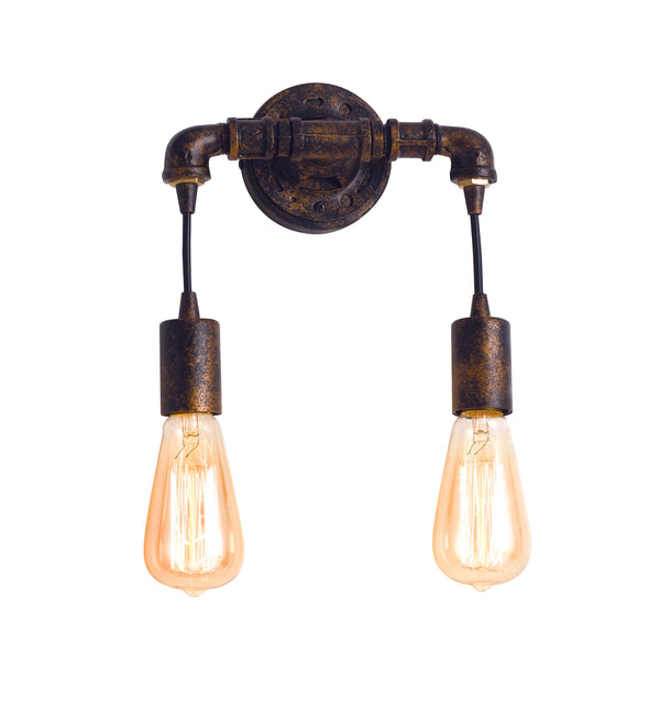 Applique Metallo Invecchiato Lampada da Parete Rustico Vintage E27 prezzo
