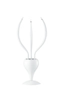 Lumetto Moderno Metallo Bianco Lampada da Tavolo 20 watt G4 Ambiente I-ATHENA/L3-1