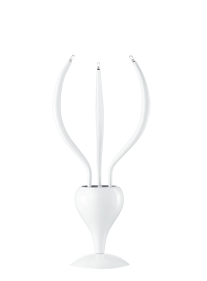 Lumetto Moderno Metallo Bianco Lampada da Tavolo 20 watt G4 Ambiente I-ATHENA/L3-1