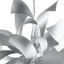 Lampadario sospeso Bianco Silver Alluminio Sospoensione Moderna G9 Ambiente I-BLOOM-S6-3