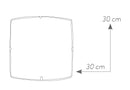 Plafoniera Quadrata Vetro Decoro Glitterato Lampada Moderna E27 Ambiente I-CONCEPT/PL30-4