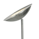 Piantana Lampada Lettura Flessibile Metallo Nikel Lampada da Terra Led 19 watt Luce Calda Ambiente I-DEMETRA/PT-2
