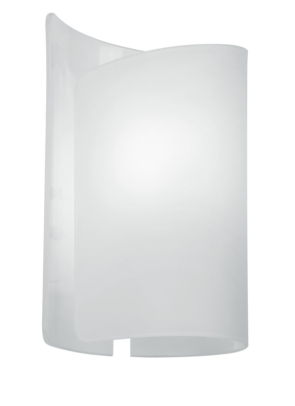 online Applique Alluminio Vetro Bianco Lampada da Parete Moderna E27
