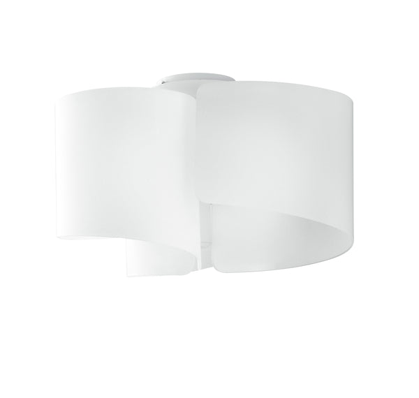 prezzo Plafoniera Moderna Alluminio Vetro Bianco Soffitto Parete E27