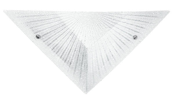 Applique Triangolare Moderna Vetro Diamantato decoro Raggi Interno Moderno E27 sconto