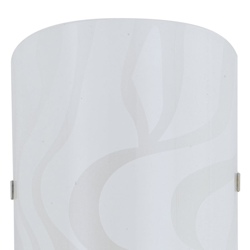 Applique Vetro Bianco Disegno Onde Moderna Led 16 watt Luce Naturale Ambiente I-JASMINE/AP40-2
