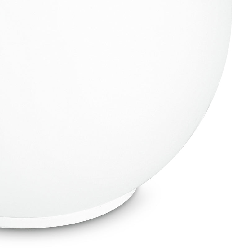 Lumetto Sferico Vetro Bianco Lampada da Tavolo Moderno E27 Ambiente I-LAMPD/L15-2