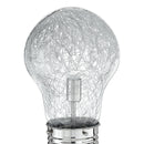 Lampada da Terra Intreccio Fili Alluminio Lampadina Vetro Piantana Moderna E27 Ambiente I-LAMPD/PIANT-2