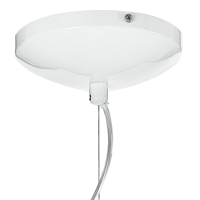 Sospensione Sferica Lampadario Moderno Vetro Bianco E27 Ambiente I-LAMPD/S45-2