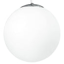 Sospensione Sferica Lampadario Moderno Vetro Bianco E27 Ambiente I-LAMPD/S45-3