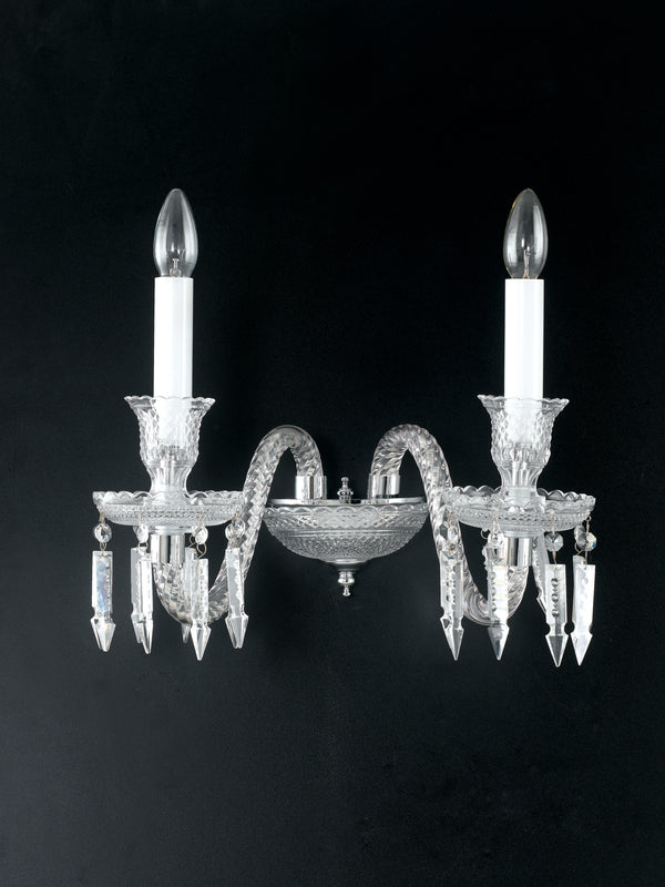 Applique Cristallo Decorato Lampada da Parete Classica E14 prezzo
