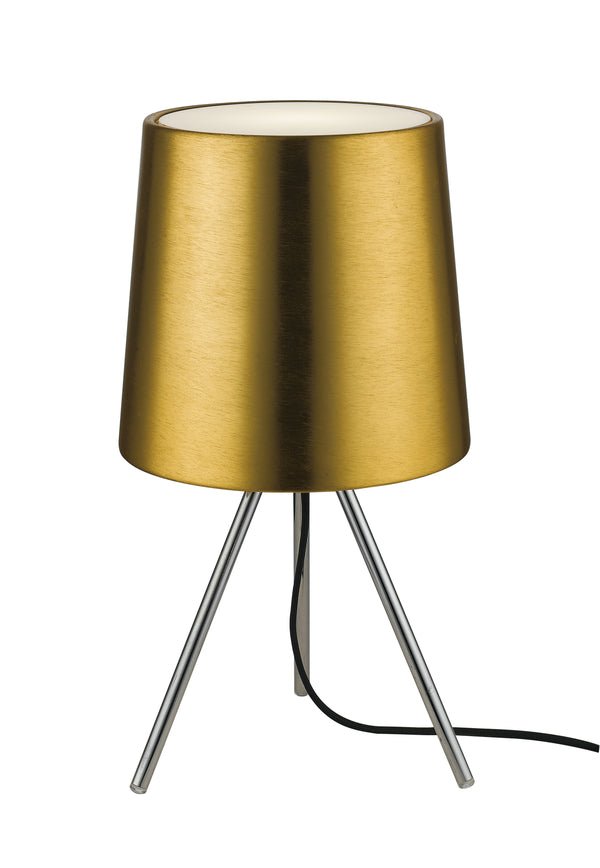 online Lume Diffusore Acrilico Alluminio Oro Lampada da Tavolo Moderna E14