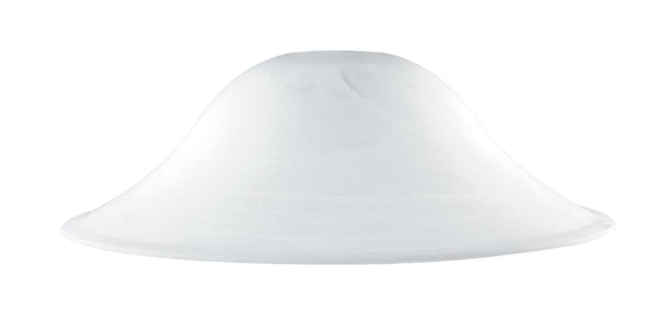 Paralume per Sospensione Vetro Bianco Alabastro 43x18 cm F42 sconto