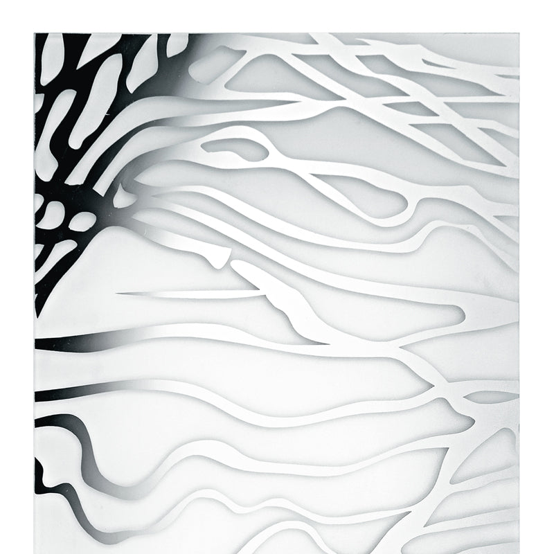Vetro di Ricambio Rettangolare per Plafoniera Kappa decoro Cromato 94,5x25,8 cm Ambiente I-VKAPPA/L HYPNOSE-2