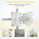 Vaschetta Bagnetto per Bambini Pieghevole 81,5x50,5x23,5 cm con Cuscino Bianco-6
