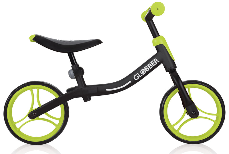 Bicicletta Pedagogica per Bambini 10" Senza Pedali Globber Go Bike Nero e Verde-1